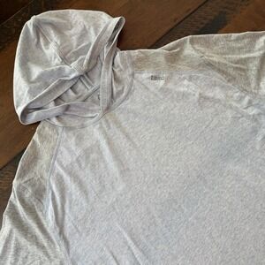 Tasc Performance Hoodie Mens Large Blue Gray Lightweight Pullover Bamboo Stretch